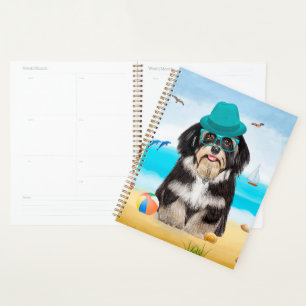 Havanese Dog on Beach Planer