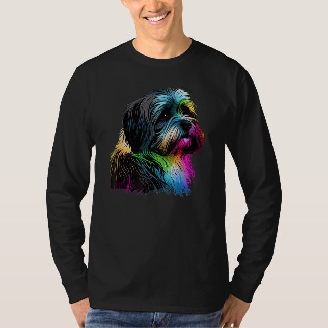 Havanese Dog Pop Art Havanese T-Shirt (Vorderseite)