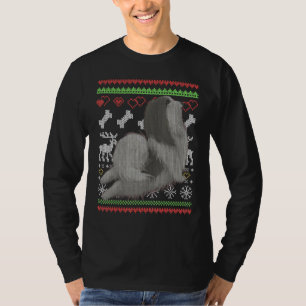 Havanese Dog Santa Claus Ugly Christmas Pattern X T-Shirt