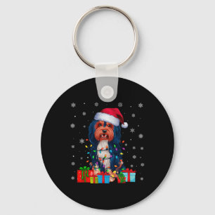 Havanese Dog Ugly Xmas Lights Santa Havanese Dog C Schlüsselanhänger