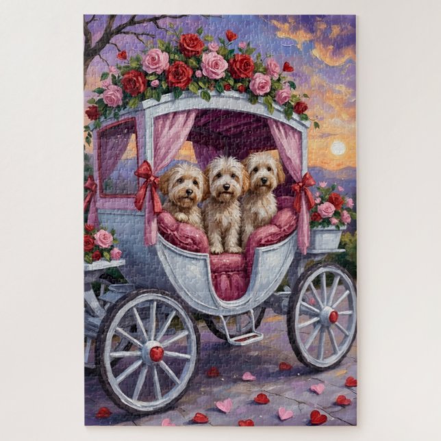 Havanese Dog Valentine's Day  Puzzle (Vertikal)