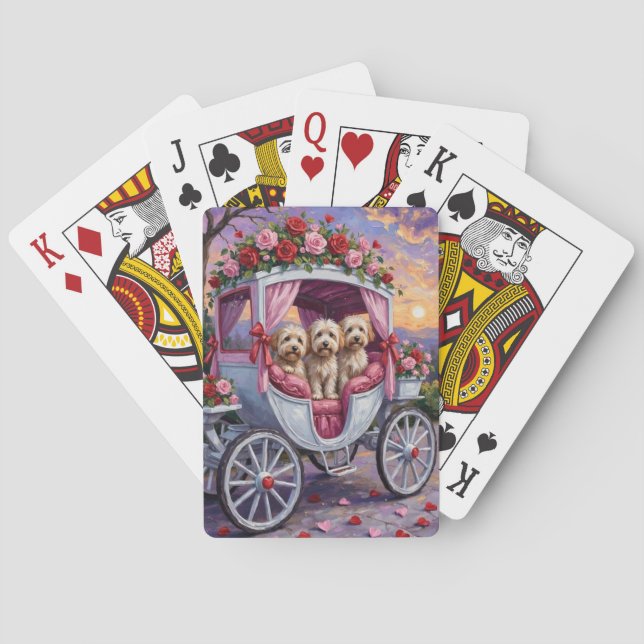 Havanese Dog Valentine's Day  Spielkarten (Rückseite)