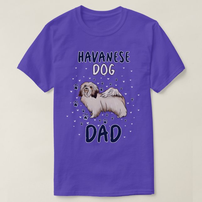 Havanese Dog Vater T-Shirt (Design vorne)