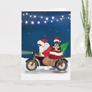 Havanese Dog Weihnachtsmann Karte