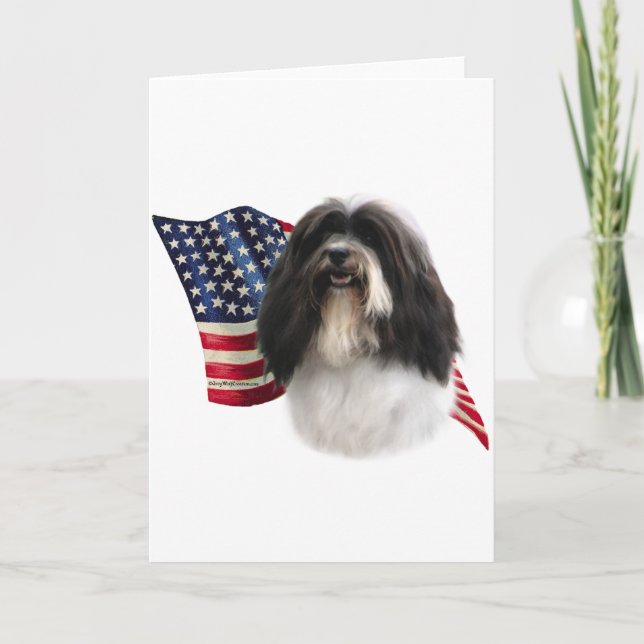Havanese Flagge Karte (Vorderseite)
