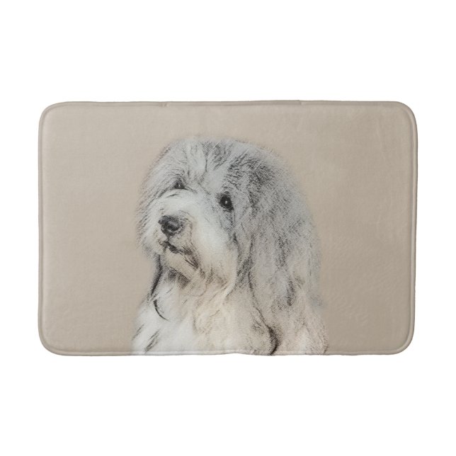 Havanese (Gold Sable) Malerei - Original Hunde Kun Badematte (Vorderseite)