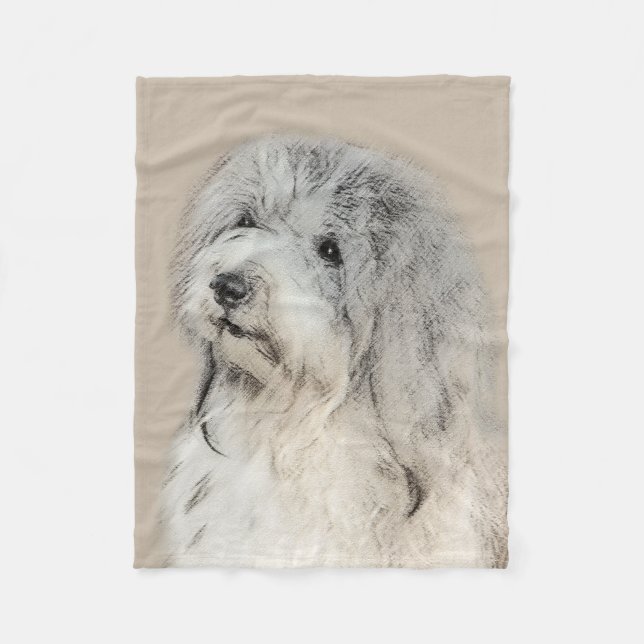 Havanese (Gold Sable) Malerei - Original Hunde Kun Fleecedecke (Vorderseite)