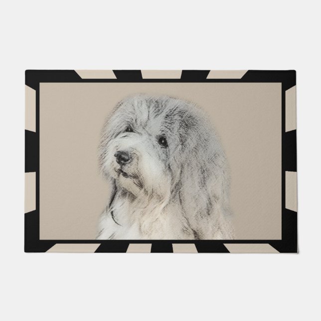 Havanese (Gold Sable) Malerei - Original Hunde Kun Fußmatte (Vorderseite)