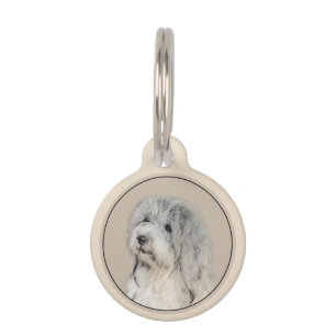 Havanese (Gold Sable) Malerei - Original Hunde Kun Haustiermarke