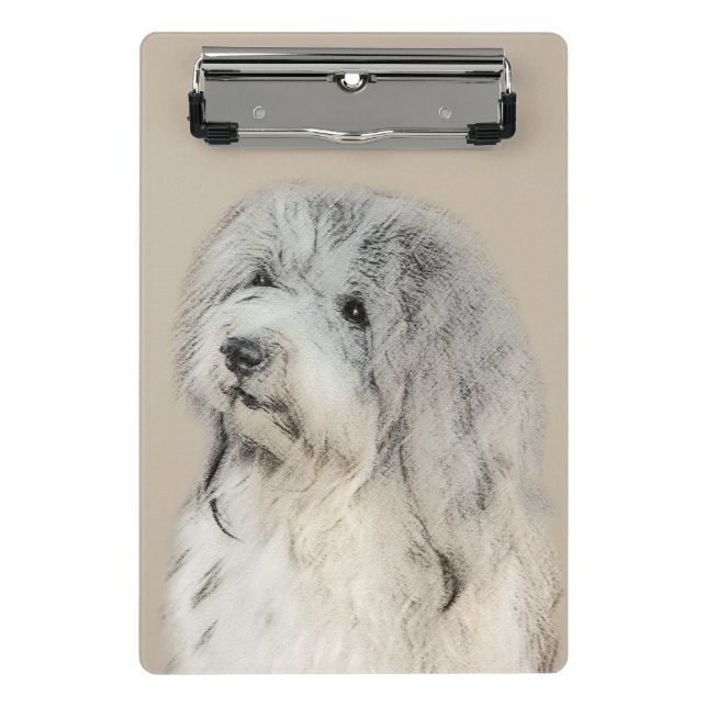 Havanese (Gold Sable) Malerei - Original Hunde Kun Mini Klemmbrett (Vorderseite)