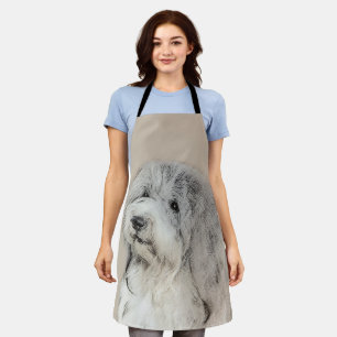 Havanese (Gold Sable) Malerei - Original Hunde Kun Schürze