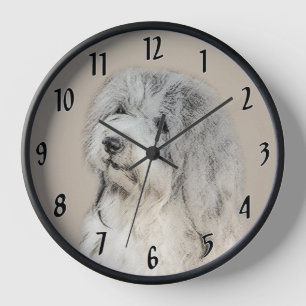 Havanese (Gold Sable) Malerei - Original Hunde Kun Uhr