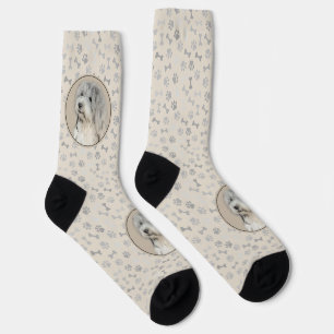 Havanese (Gold Sable) Malerei - Originale Hundekun Socken