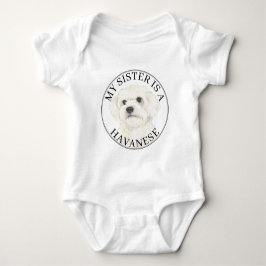 Havanese große Schwester Baby Strampler
