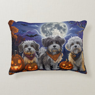Havanese Halloween Spooky Dekokissen