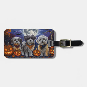 Havanese Halloween Spooky Gepäckanhänger