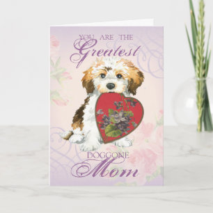 Havanese Heart Mama Karte