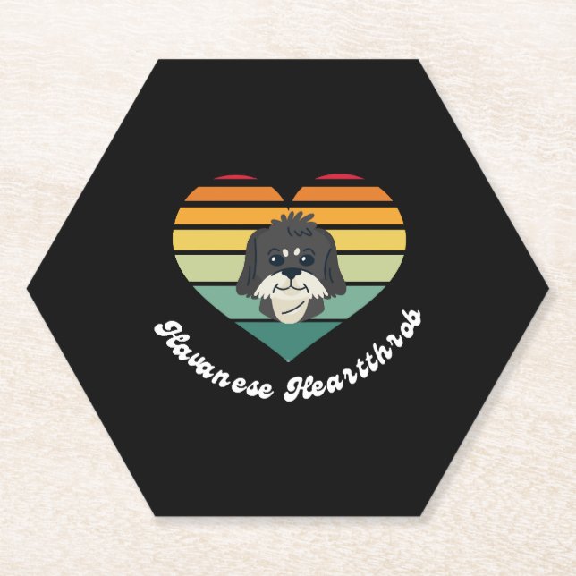 Havanese Heartthrob - Niedlicher Havanese T - Shir Untersetzer (Vorderseite)