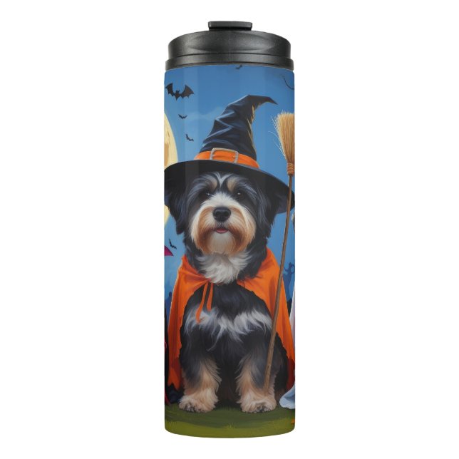 Havanese Hogs Pumpkin Halloween Funny Thermosbecher (Vorderseite)