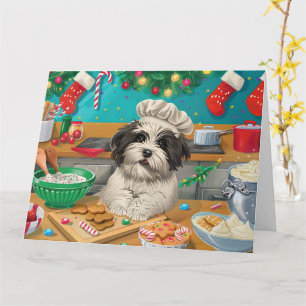 Havanese Holiday Baking: Festliche Weihnachten Karte