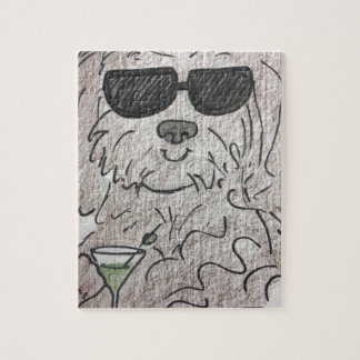 Havanese Hund Martini Puzzle