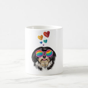 Havanese Hund mit Herz Valentinstag Kaffeetasse