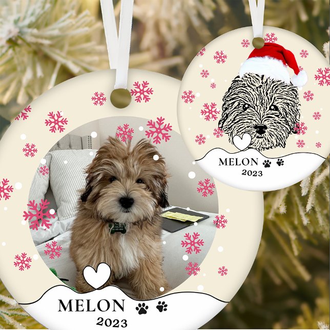Havanese Hund Personalisiert Hand Zeichnend Keramik Ornament (Von Creator hochgeladen)