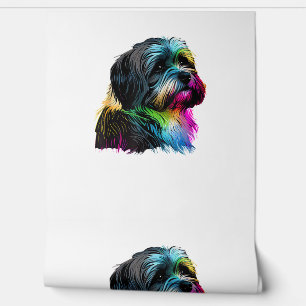 Havanese-Hund Pop-Art-Design Havanese-Liebhaber  Tapete