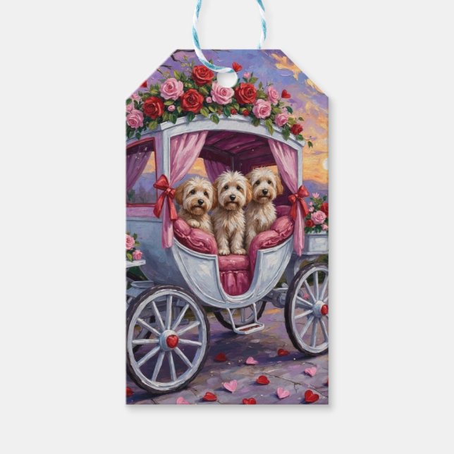 Havanese Hund Valentinstag  Geschenkanhänger (Vorderseite)