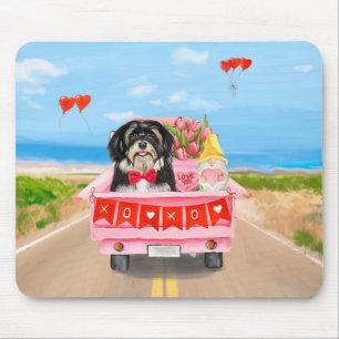 Havanese Hund Valentinstag LKW Mousepad
