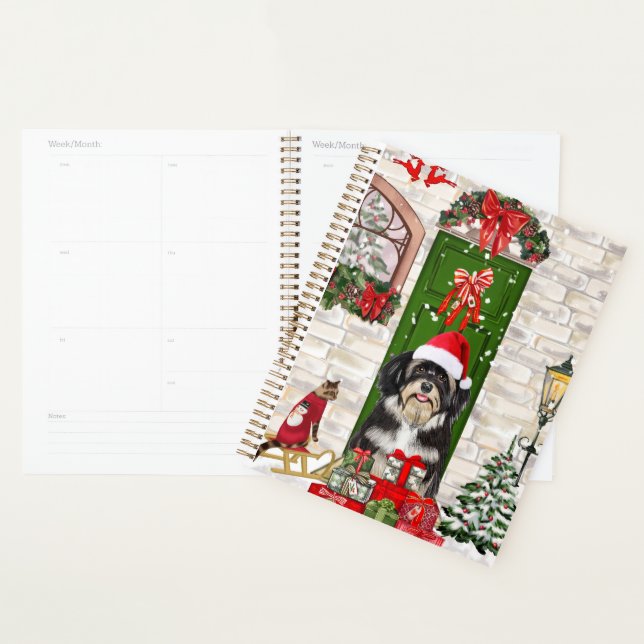 Havanese-Hund-Weihnachten   Planer (Anzeige)