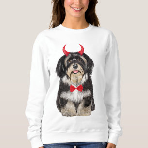 Havanese Hund zu Halloween Sweatshirt