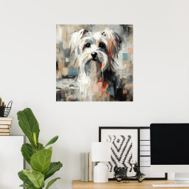 Havanese-Hunde-Kunstposter Poster