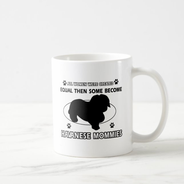 Havanese Hundeentwürfe Kaffeetasse (Rechts)