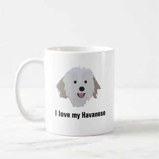 Havanese Hundekaffee-Tasse - i-Liebe mein Havanese Kaffeetasse