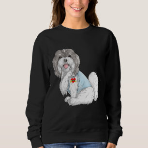 Havanese I Liebe Mama Tattoo Hundeshirt Mothers Sweatshirt