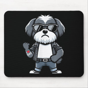 Havanese I Liebe Vater Funny Dog Tattoo Mousepad