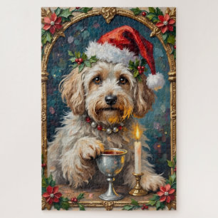 Havanese illuminiertes Manuskript Weihnachtshut Puzzle