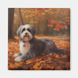 Havanese im Herbst Leaves Fall Inspiriert Magnet