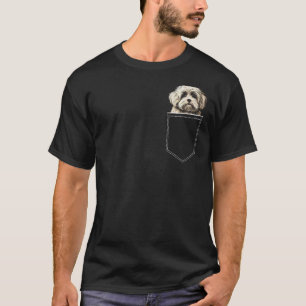 Havanese in einem Pockethundebesitzer Welpe Bolonk T-Shirt