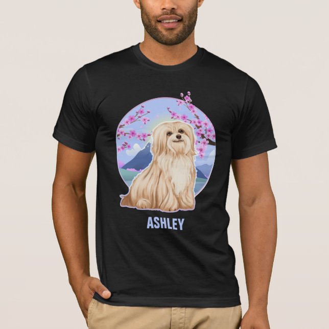 Havanese Kawaii Niedliches Geschenk Hund Haustier T-Shirt (Vorderseite)