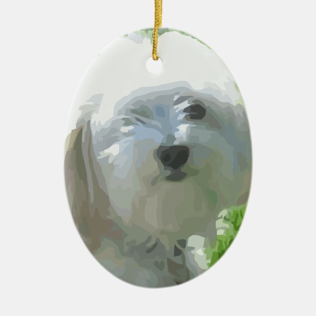Havanese Keramik Ornament (Vorne)