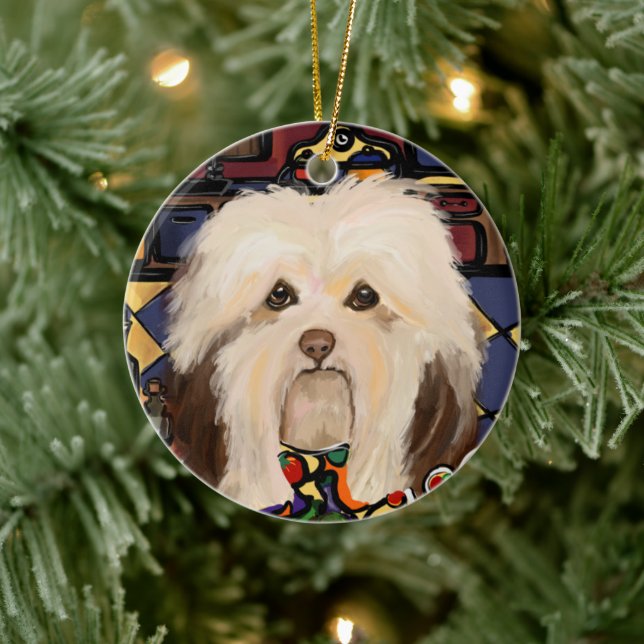 HAVANESE KERAMIK ORNAMENT (Baum)