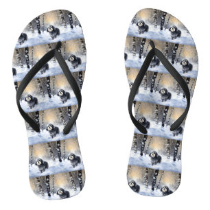 Havanese Let It Snow Weihnachten Flip Flops