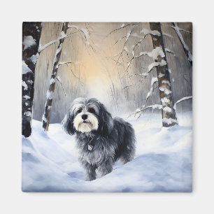 Havanese Let It Snow Weihnachten Magnet