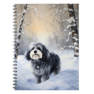 Havanese Let It Snow Weihnachten Notizblock