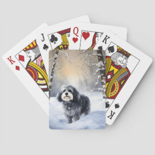 Havanese Let It Snow Weihnachten Spielkarten