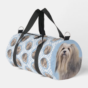 Havanese Malerei Silber Niedlich Original Haustier Duffle Bag