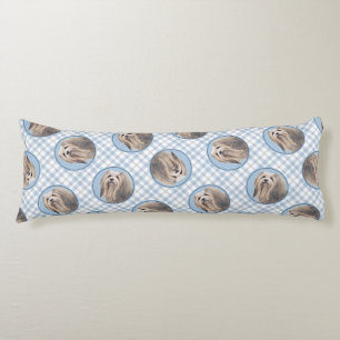 Havanese Malerei Silber Niedlich Original Haustier Seitenschläferkissen