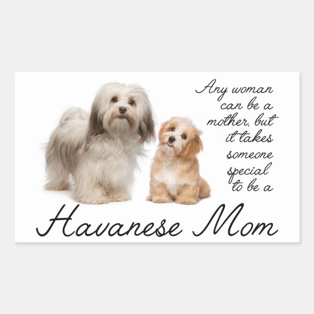 Havanese Mama Stickers (Vorderseite)